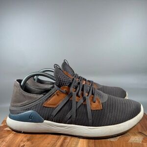 OluKai Mio Li Sneakers Athletic Shoes Gray Brown Men's M 10 EUR 43